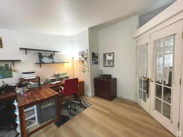 870 S 100 E, Wellington, UT 84542 - home office featuring wood finished floors and french doors