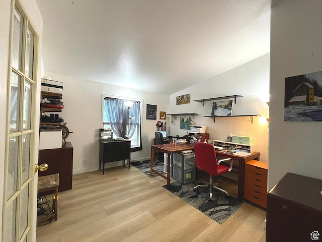 870 S 100 E, Wellington, UT 84542 - office with light wood finished floors and lofted ceiling