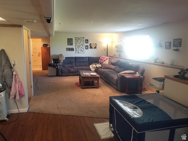 4895 W 5000 S, Hooper, UT 84315 - living area featuring wood finished floors