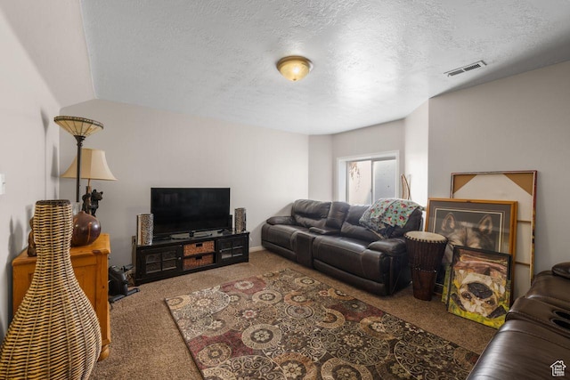 7819 S Spruce Tree Ln, Sandy, UT 84094 - carpeted living room with a textured ceiling