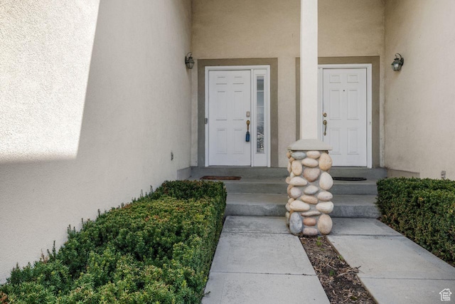 7819 S Spruce Tree Ln, Sandy, UT 84094 - entrance to property with stucco siding
