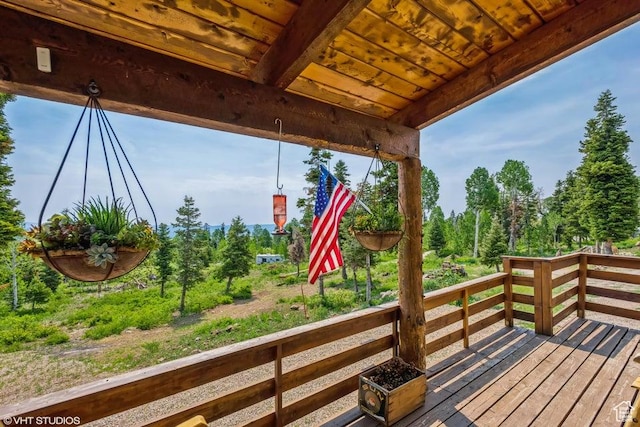 706 W Tranquility Dr, Virgin, UT 84779 - view of wooden terrace