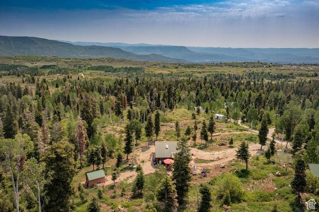706 W Tranquility Dr, Virgin, UT 84779 - bird's eye view of a heavily wooded area and a mountainous background