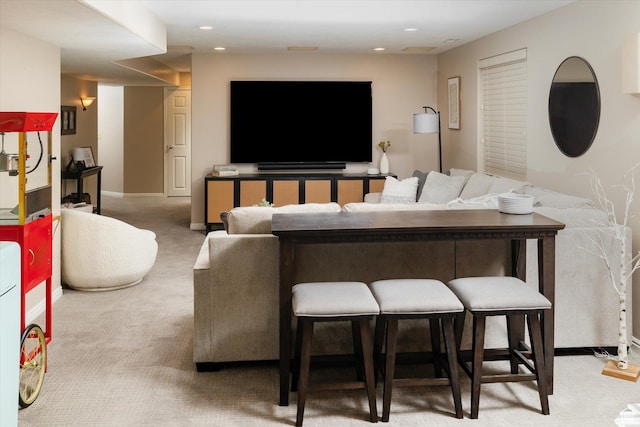 1007 E 2650 N, North Logan, UT 84341 - carpeted living room with recessed lighting and baseboards