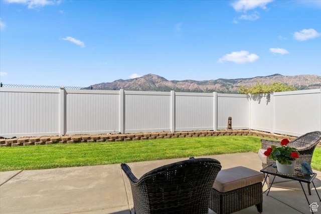 286 W 1875 N, North Ogden, UT 84414 - view of patio / terrace featuring a mountain view