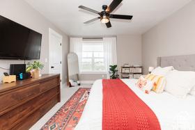 1186 W 200 S, Logan, UT 84321 - bedroom featuring ceiling fan