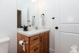 1186 W 200 S, Logan, UT 84321 - half bath with vanity and toilet