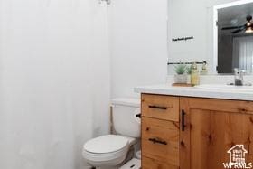 1186 W 200 S, Logan, UT 84321 - half bathroom featuring toilet and vanity