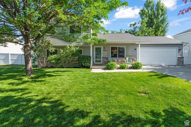 1470 W 400 S, Lehi, UT 84043 - view of front facade featuring an attached garage, concrete driveway, and roof with shingles