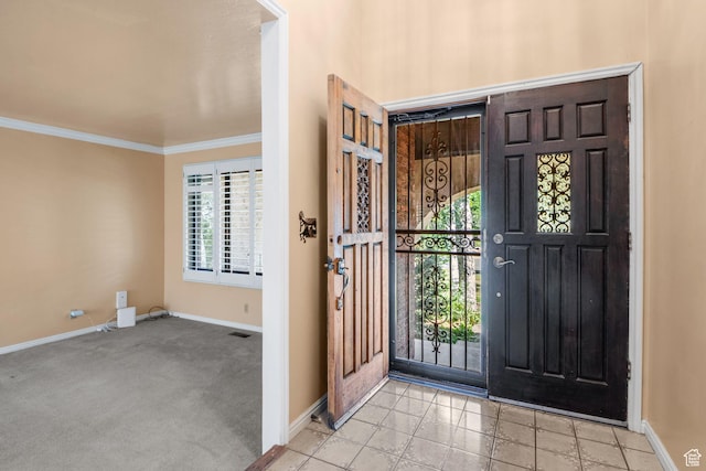 1922 E Southbridge Way, Sandy, UT 84093 - entrance foyer with baseboards and ornamental molding
