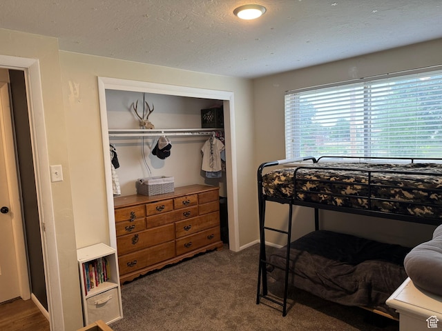 485 N 300 E, Nephi, UT 84648 - carpeted bedroom with a closet and a textured ceiling