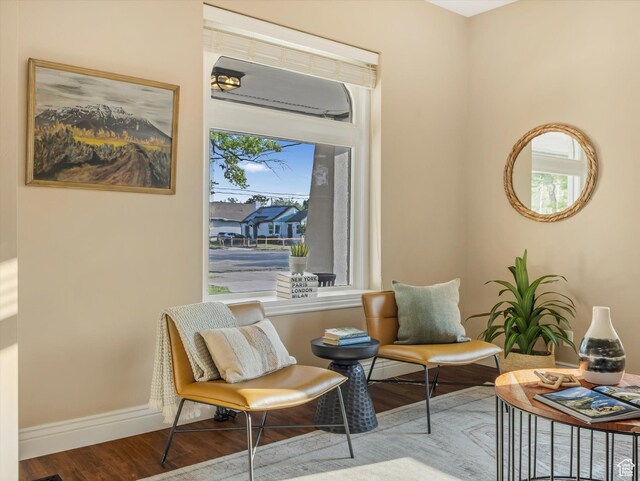 932 W 600 N, Salt Lake City, UT 84116 - living area with plenty of natural light, wood finished floors, and baseboards