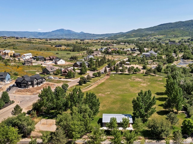 4021 E 4325 N, Eden, UT 84310 - aerial perspective of suburban area featuring mountains