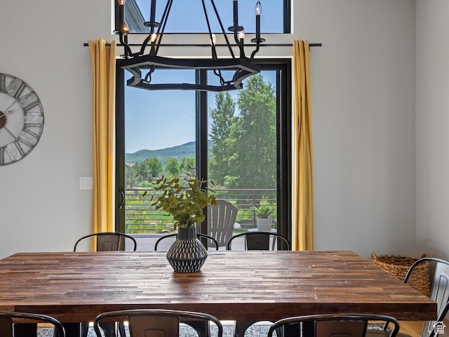 4021 E 4325 N, Eden, UT 84310 - dining room featuring a chandelier
