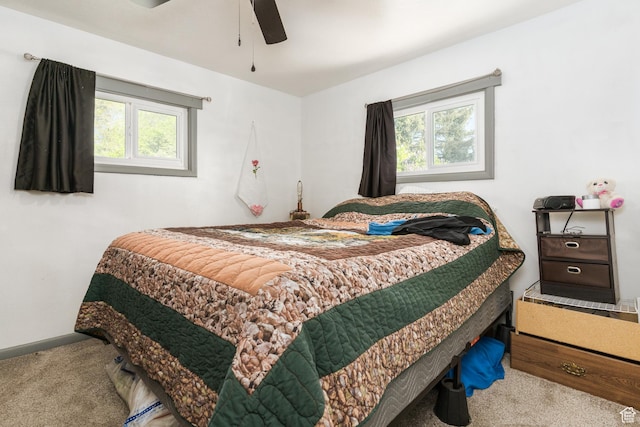 220 S 2nd E, Soda Springs, ID 83276 - bedroom with carpet, ceiling fan, and baseboards