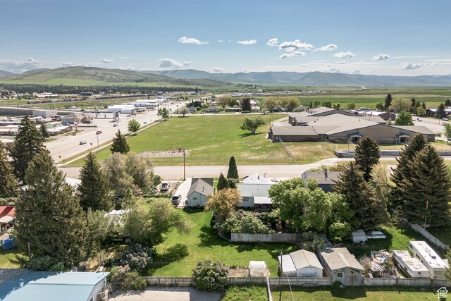 220 S 2nd E, Soda Springs, ID 83276 - aerial view of residential area featuring a mountainous background