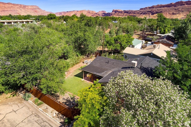 279 Park Rd, Moab, UT 84532 - aerial view of property and surrounding area with a mountainous background
