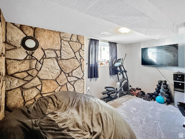 4350 S 850 E, South Ogden, UT 84403 - bedroom featuring carpet and a textured ceiling
