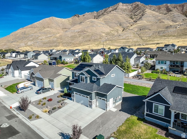 8498 N Colette St, Lake Point, UT 84074 - aerial perspective of suburban area featuring mountains