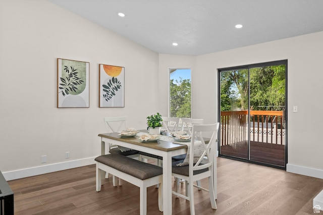 2139 N 300 W, Lehi, UT 84043 - dining space with wood finished floors, recessed lighting, and baseboards