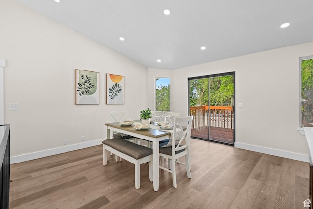 2139 N 300 W, Lehi, UT 84043 - dining room with healthy amount of natural light, light wood-style flooring, recessed lighting, and baseboards