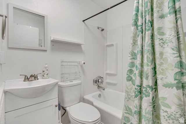 232 E 5900 S, Murray, UT 84107 - full bath with shower / bath combination with curtain, toilet, and vanity