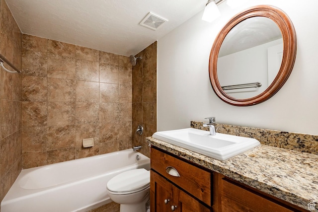 5865 Belmont Dr, Mountain Green, UT 84050 - full bathroom with vanity,  shower combination, and toilet