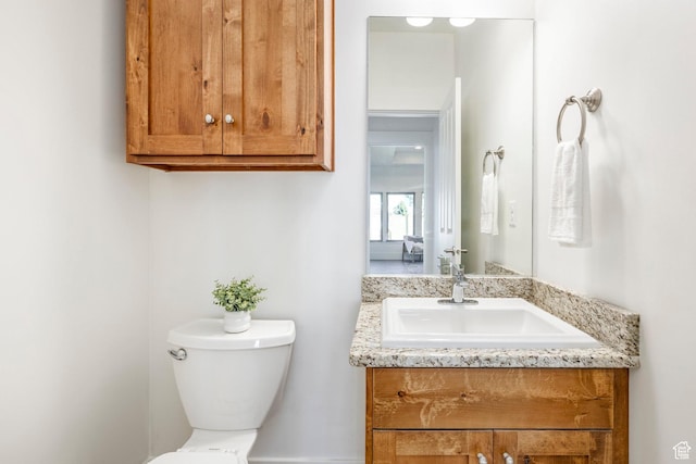 5865 Belmont Dr, Mountain Green, UT 84050 - half bathroom featuring vanity and toilet