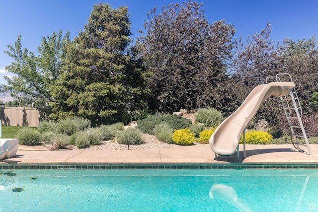 13966 S Arrow Creek Dr E, Draper, UT 84020 - swimming pool with a water slide