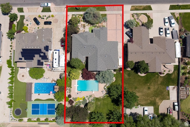 13966 S Arrow Creek Dr E, Draper, UT 84020 - bird's eye view of a pool area
