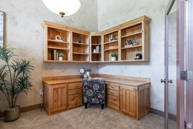 13966 S Arrow Creek Dr E, Draper, UT 84020 - office area with built in desk and light carpet