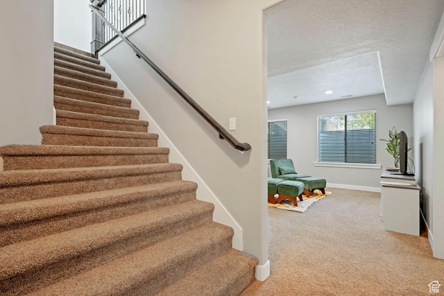 14982 S Aurora Vista Dr W, Herriman, UT 84096 - stairway featuring carpet and baseboards