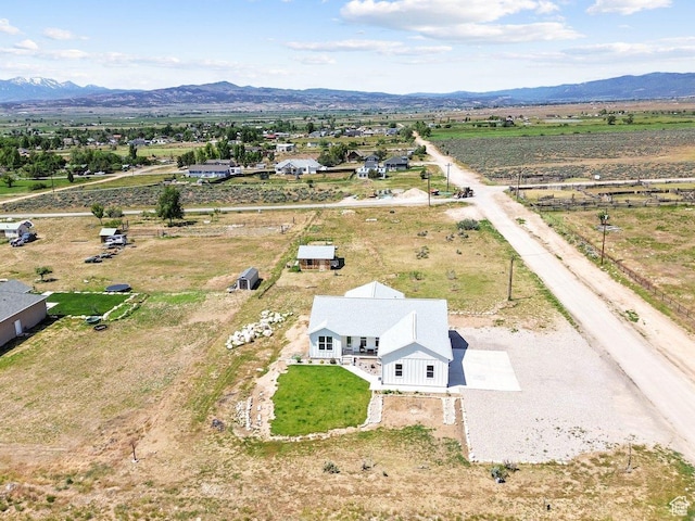 687 E 200 S, Spring City, UT 84662 - aerial view of property and surrounding area featuring a mountainous background