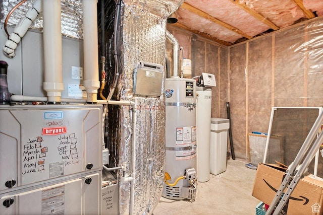687 E 200 S, Spring City, UT 84662 - utility room with water heater and heating unit