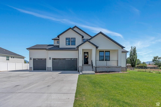 1485 W 1930 N, Pleasant Grove, UT 84062 - view of front facade featuring covered porch, concrete driveway, and an attached garage