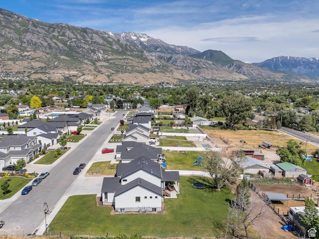 1485 W 1930 N, Pleasant Grove, UT 84062 - aerial view of property's location featuring mountains and nearby suburban area