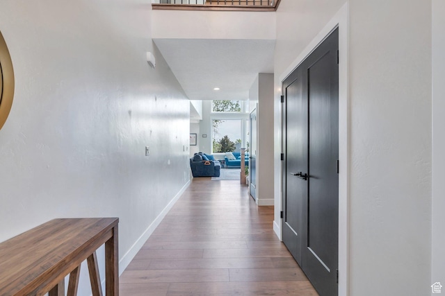 1485 W 1930 N, Pleasant Grove, UT 84062 - hallway with baseboards and wood finished floors