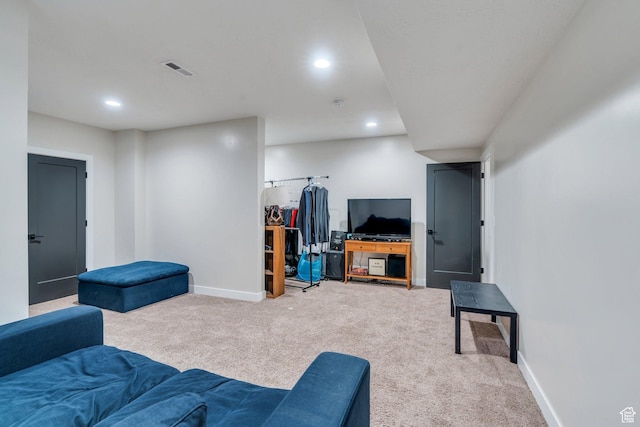 1485 W 1930 N, Pleasant Grove, UT 84062 - living room with light colored carpet, recessed lighting, and baseboards