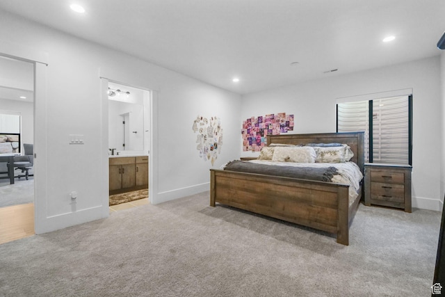 12277 S Emory Peak Cv Unit 404, Herriman, UT 84096 - bedroom with carpet flooring, recessed lighting, baseboards, and ensuite bath