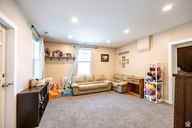 389 E 200 N, Spanish Fork, UT 84660 - living room featuring carpet flooring and recessed lighting