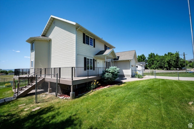 2951 N 1200 E, North Logan, UT 84341 - back of house featuring a deck and stairs
