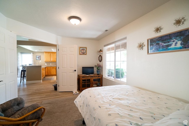 1825 W Mathis Park Pl Unit 13, St George, UT 84770 - bedroom with light wood finished floors