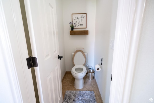 1825 W Mathis Park Pl Unit 13, St George, UT 84770 - bathroom with tile patterned floors, toilet, and baseboards