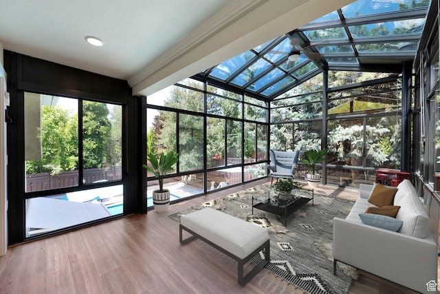 2967 E Branch Dr S, Holladay, UT 84117 - sunroom / solarium featuring lofted ceiling