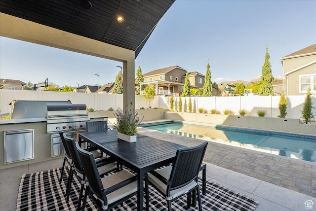 812 N 780 W, American Fork, UT 84003 - fenced backyard featuring a patio area, a residential view, and outdoor dining area