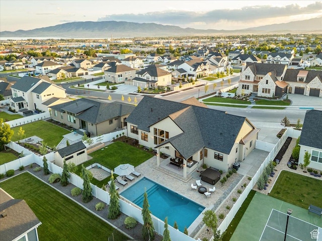812 N 780 W, American Fork, UT 84003 - aerial view of residential area with a mountainous background