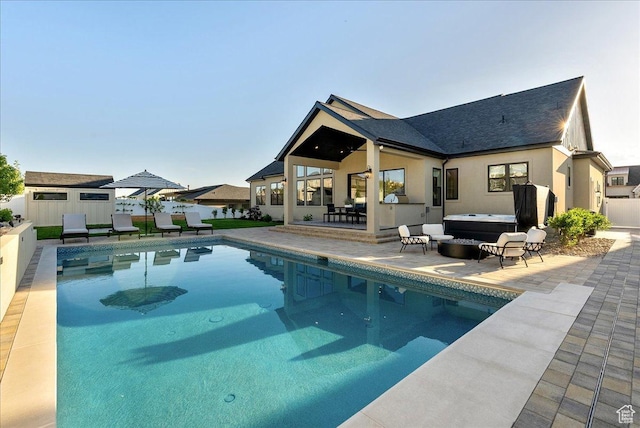 812 N 780 W, American Fork, UT 84003 - view of pool with an outdoor hot tub and a patio