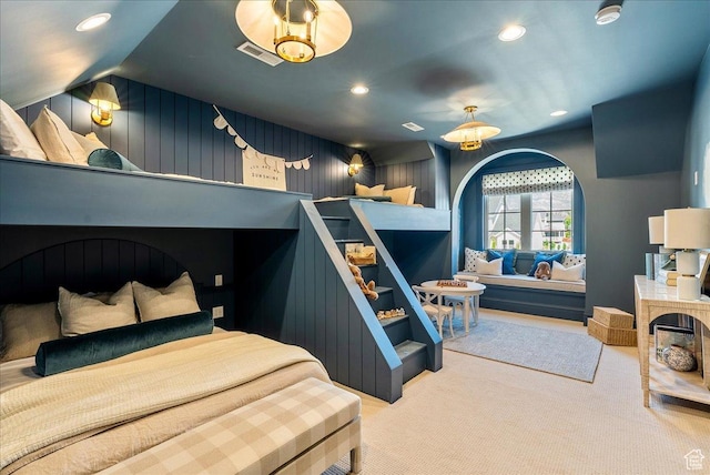 807 N 780 W, American Fork, UT 84003 - carpeted bedroom featuring recessed lighting and vaulted ceiling