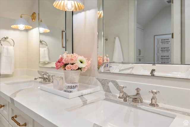 807 N 780 W, American Fork, UT 84003 - bathroom with double vanity and vaulted ceiling