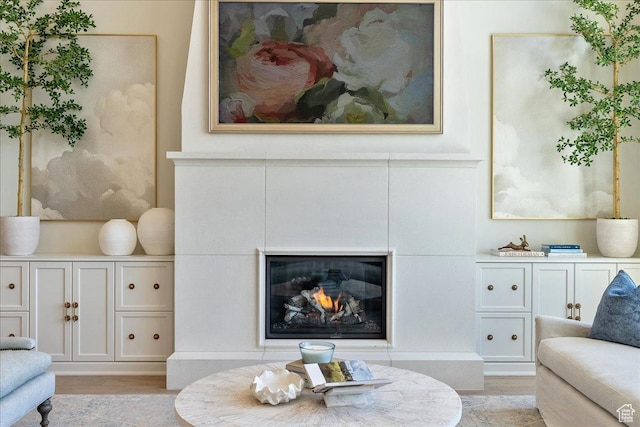 807 N 780 W, American Fork, UT 84003 - living area featuring light wood-style floors and a tile fireplace